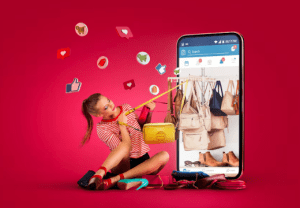 social media sales strategy, social media sales funnel, paid ads on social media, social media messaging, social media sales, live shopping events, clicks to customers,